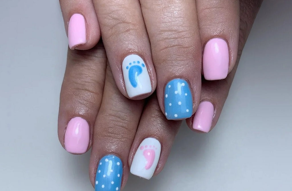 Gender Reveal Nails Ideas