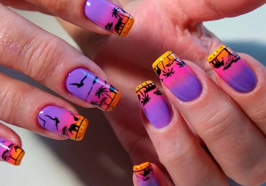 Palm Tree Nail Art Ideas
