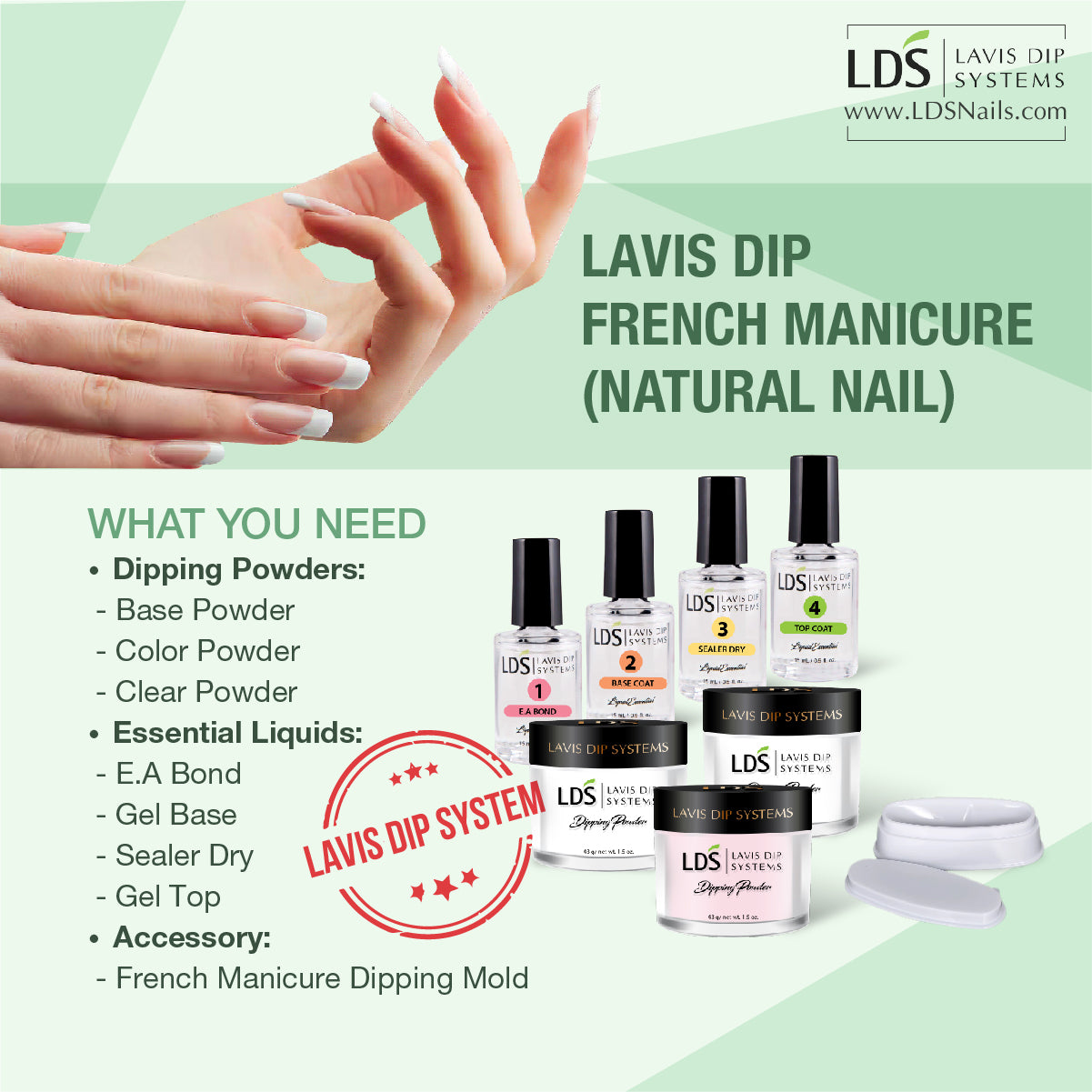 How to Apply LDS French Dip Starter Kit - Beginners