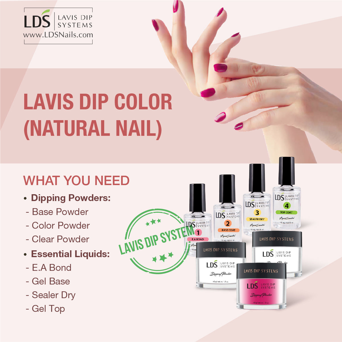 How to Apply LDS Color Dip Starter Kit - Beginners