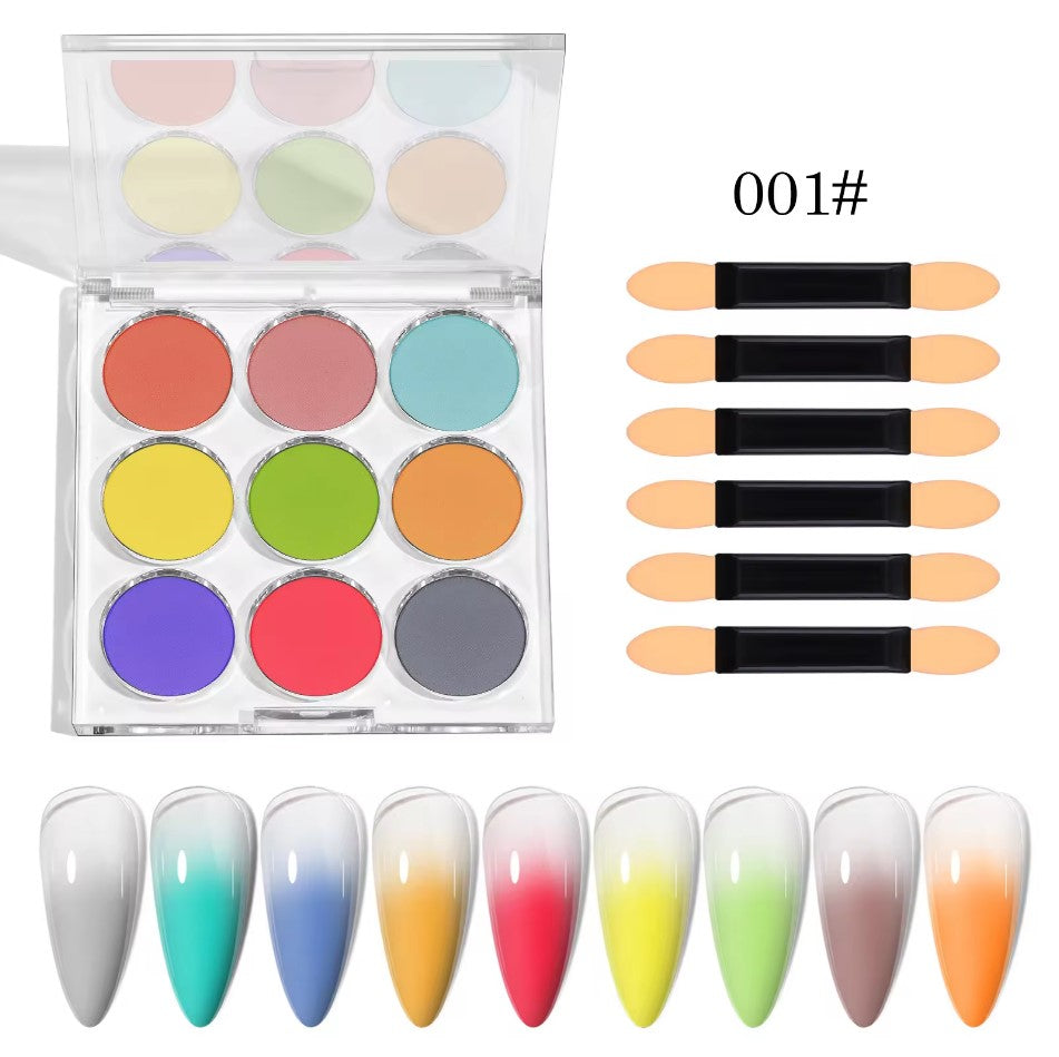 9 Colors Nail Mirror Powder 001# – Lavis Dip Systems Inc