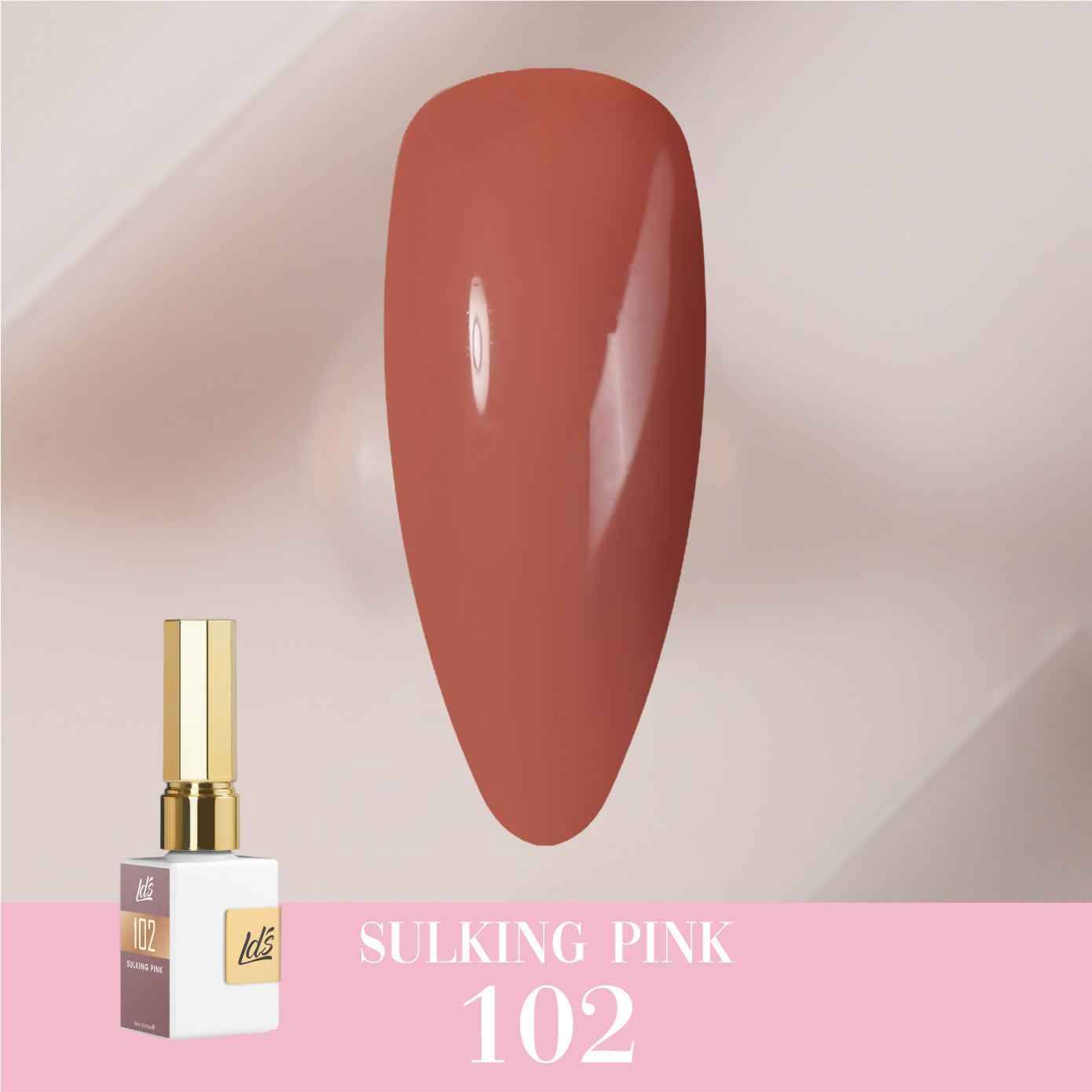 LDS Color Craze Collection - 102 Sulking Pink - Gel Polish 0.5oz