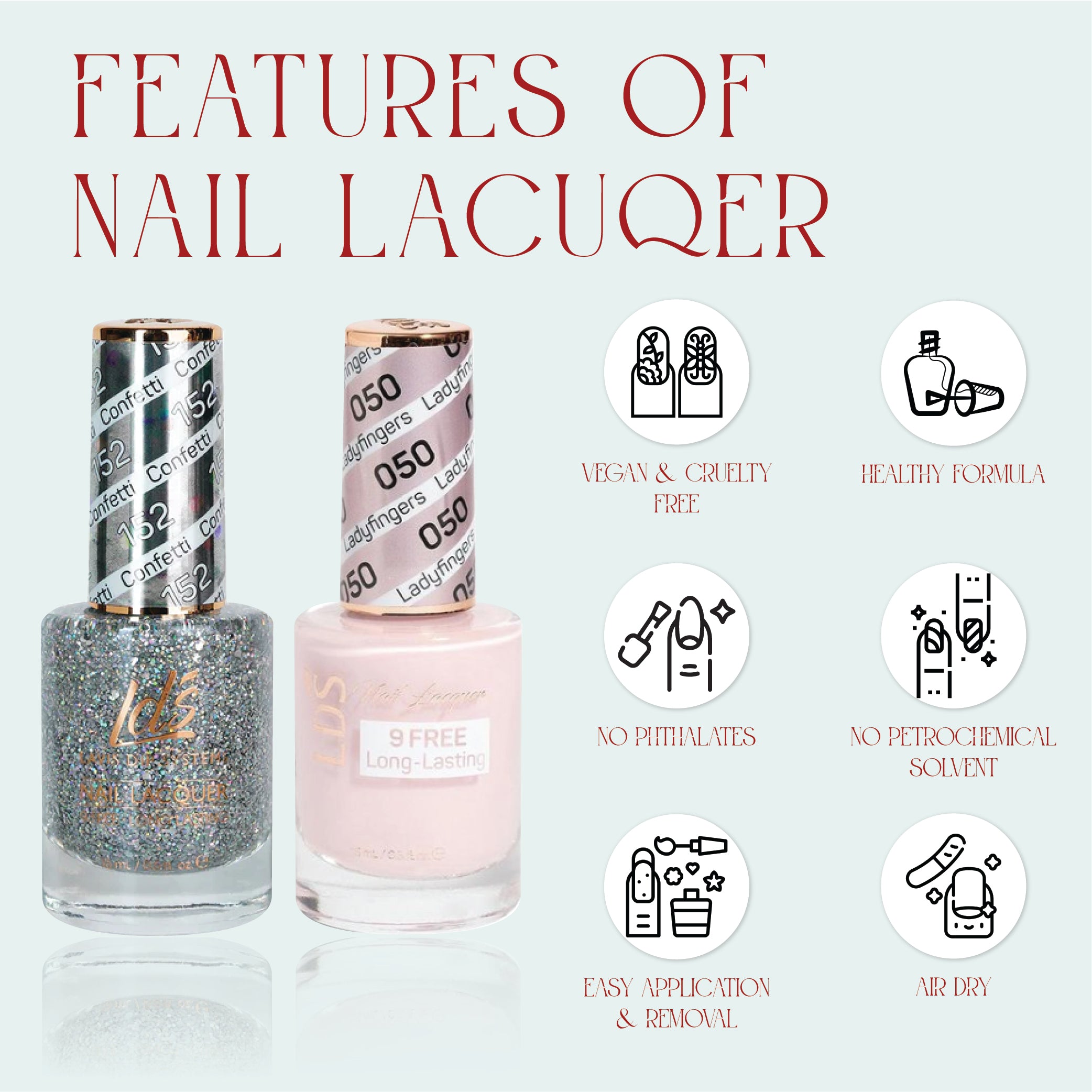 LDS Gel Nail Polish Duo - 118 Pink Colors - Pink Before You Leap