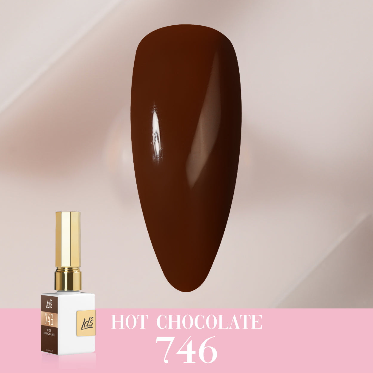 LDS Color Craze Collection - 746 Hot Chocolate - Gel Polish 0.5oz