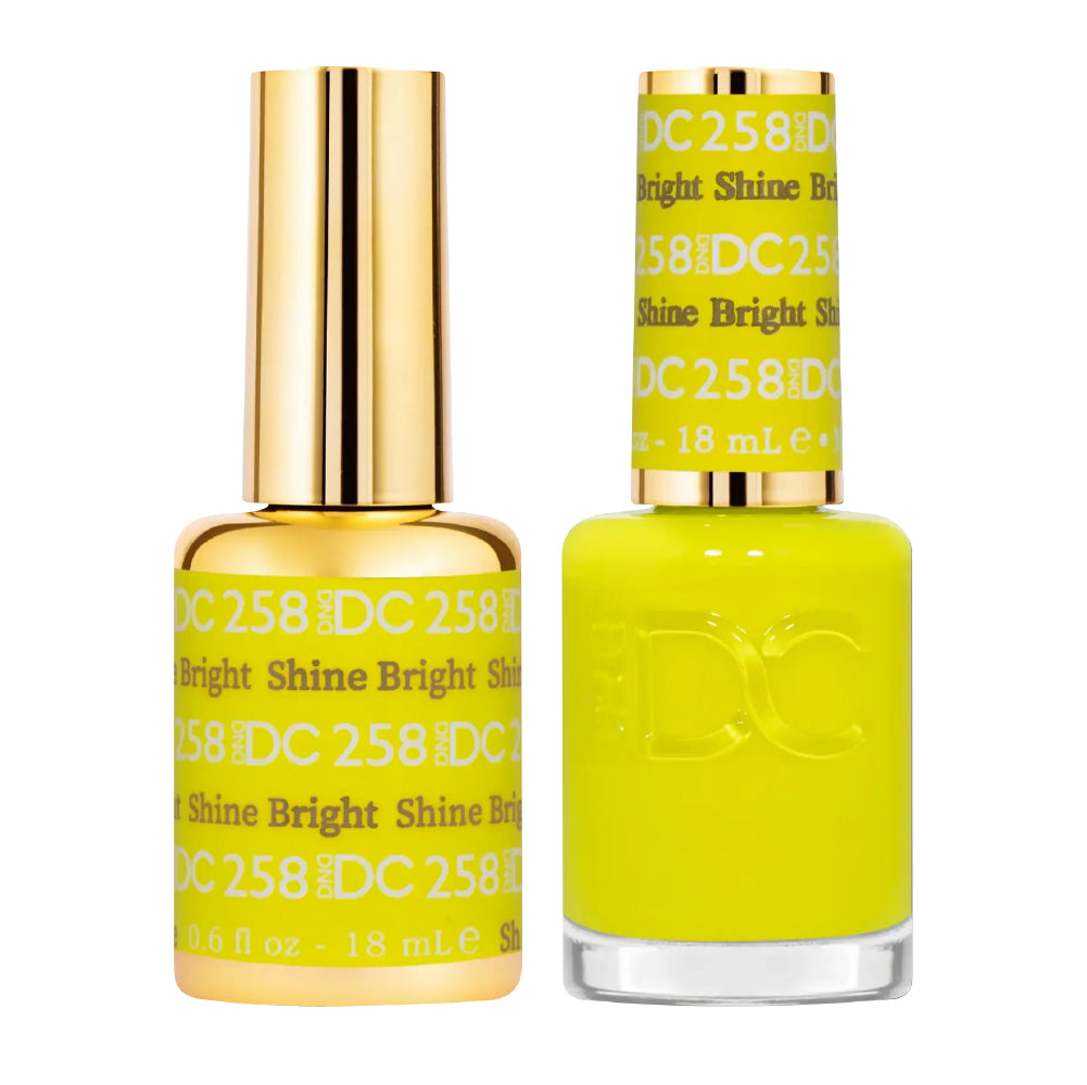 DND DC Gel Nail Polish Duo - 258 Shine Bright – Lavis Dip Systems Inc