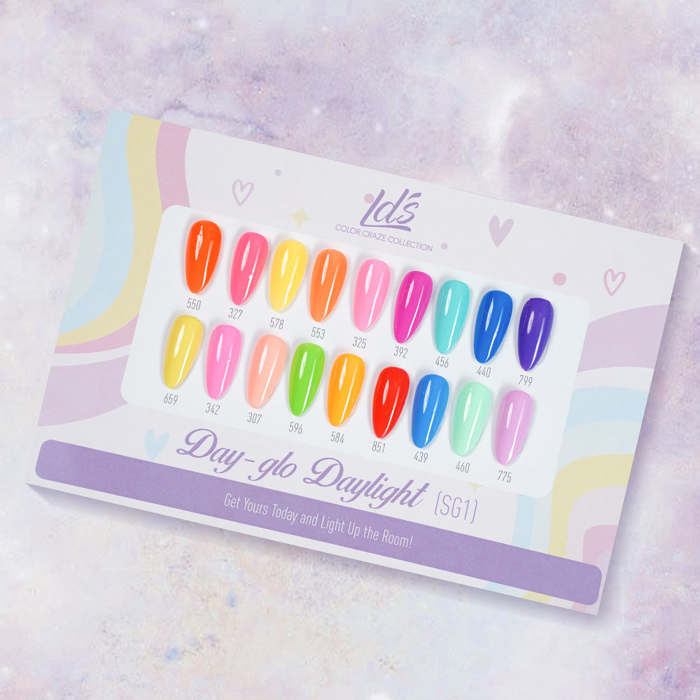 LDS Set 18 Colors - SG1 Day - glo - Daylight Collection - 0.5oz