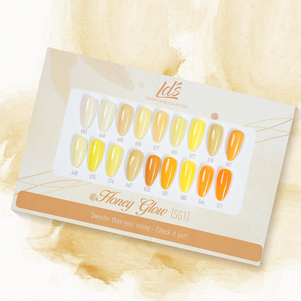LDS Set 18 Colors - SG1 Honey Glow Collection - 0.5oz