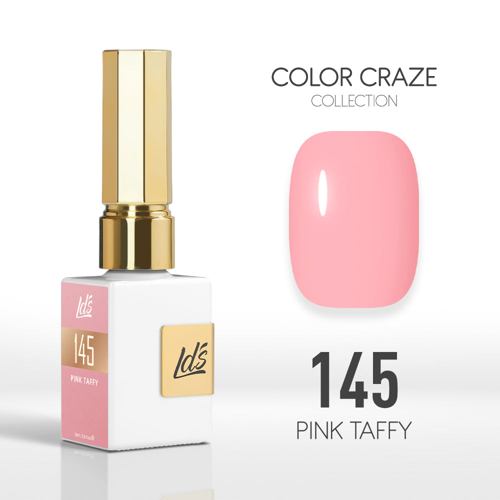 LDS Color Craze Collection - 145 Pink Taffy - Gel Polish 0.5oz