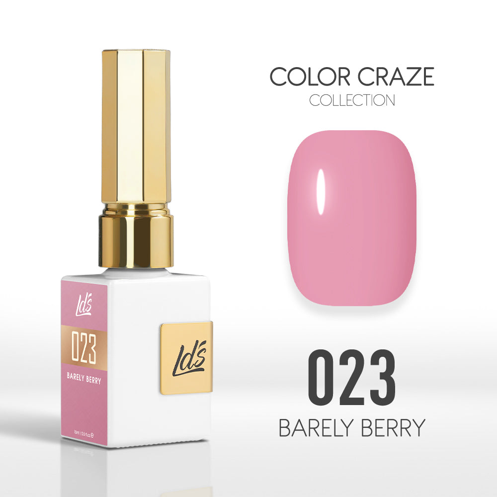 LDS Color Craze Collection - 023 Barely Berry - Gel Polish 0.5oz