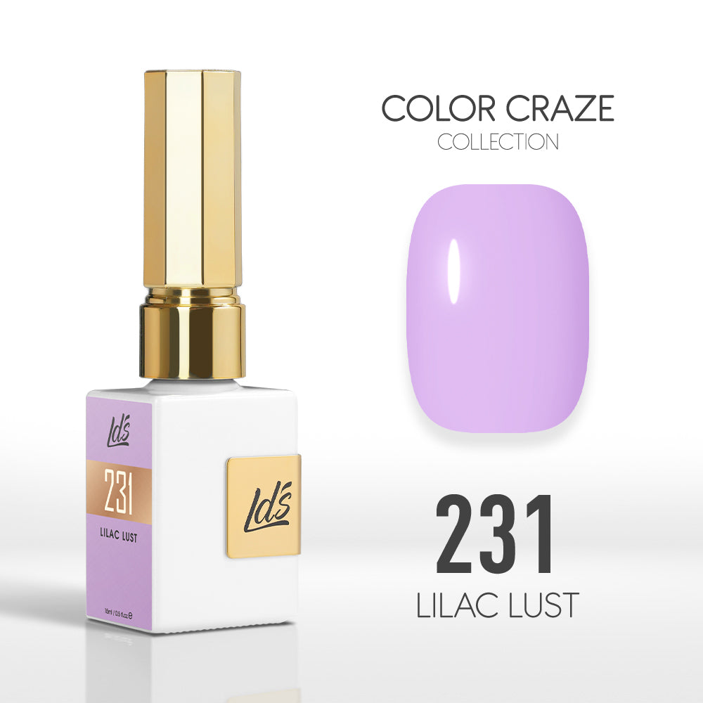 LDS Color Craze Collection - 231 Lilac Lust - Gel Polish 0.5oz