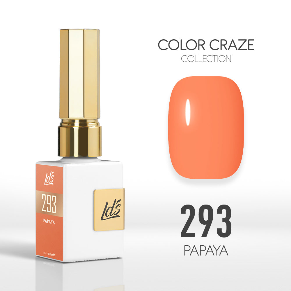 LDS Color Craze Collection - 293 Papaya - Gel Polish 0.5oz