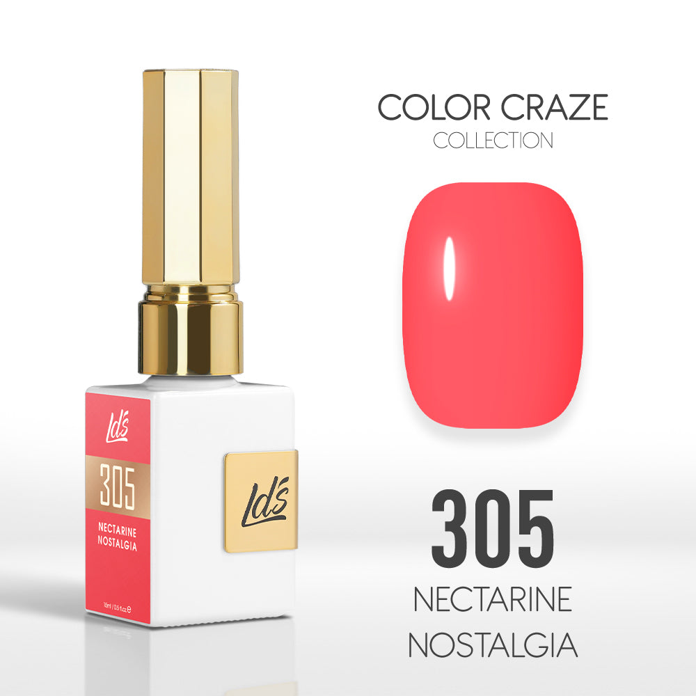LDS Color Craze Collection - 305 Nectarine Nostalgia - Gel Polish 0.5oz