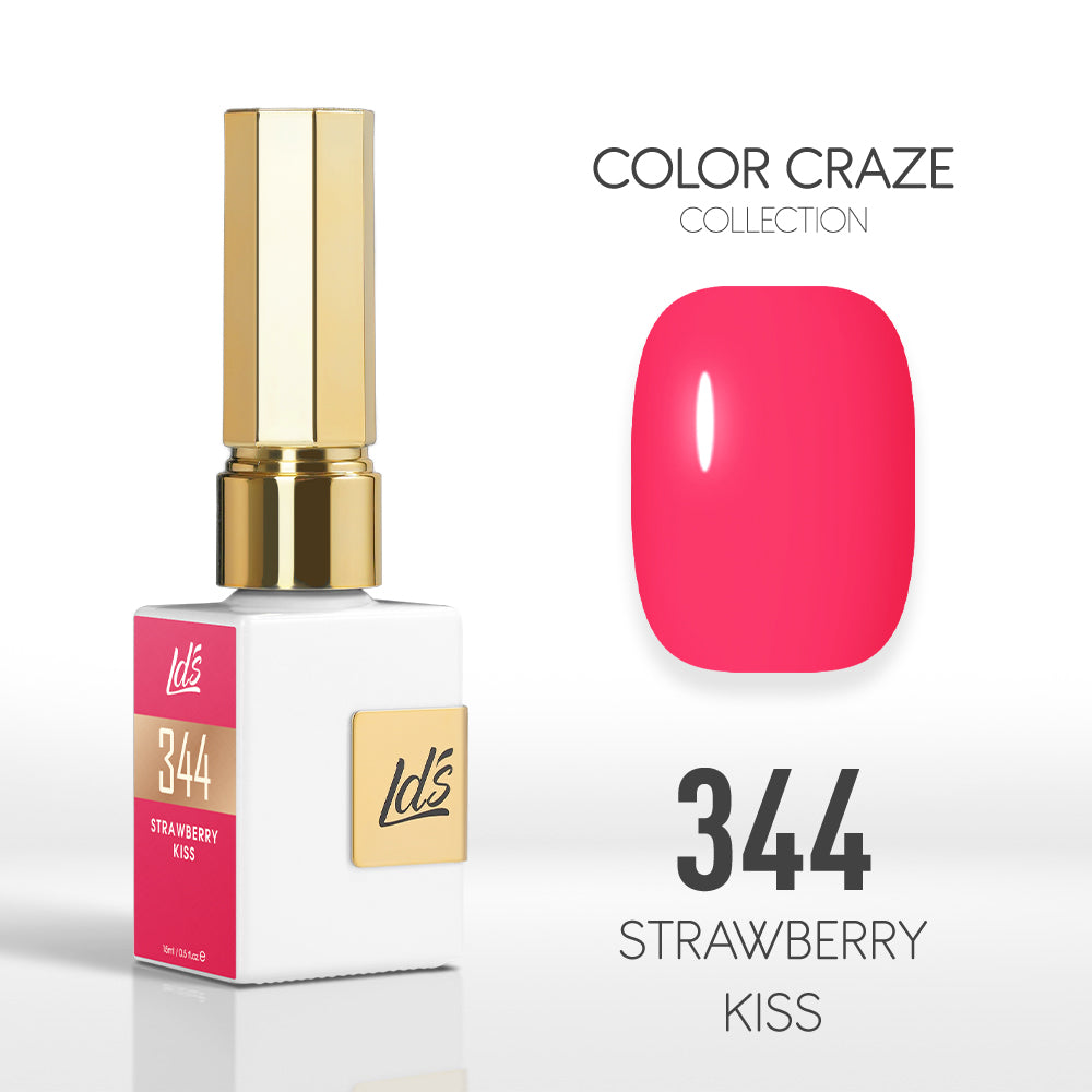 LDS Color Craze Collection - 344 Strawberry Kiss - Gel Polish 0.5oz