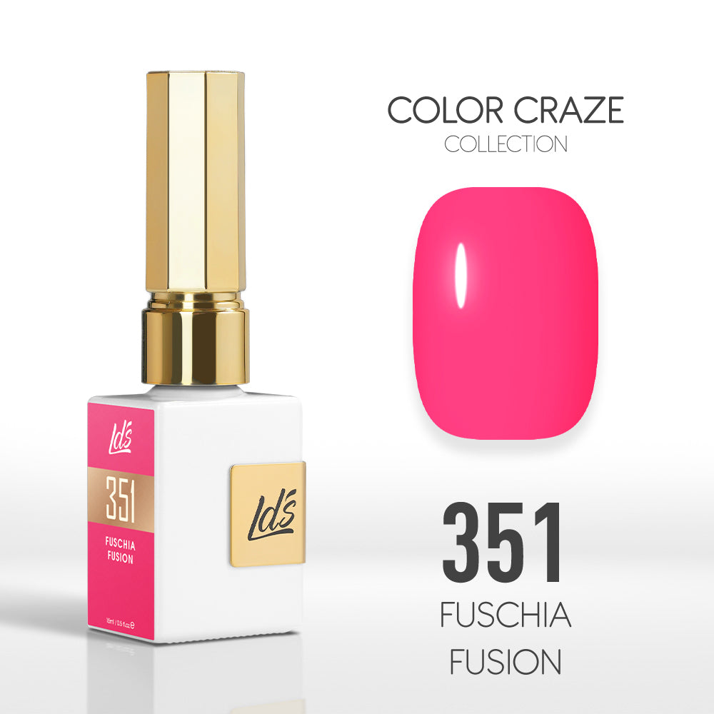 LDS Color Craze Collection - 351 Fuschia Fusion - Gel Polish 0.5oz