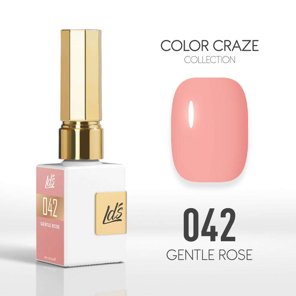 LDS Color Craze Collection - 042 Gentle Rose - Gel Polish 0.5oz