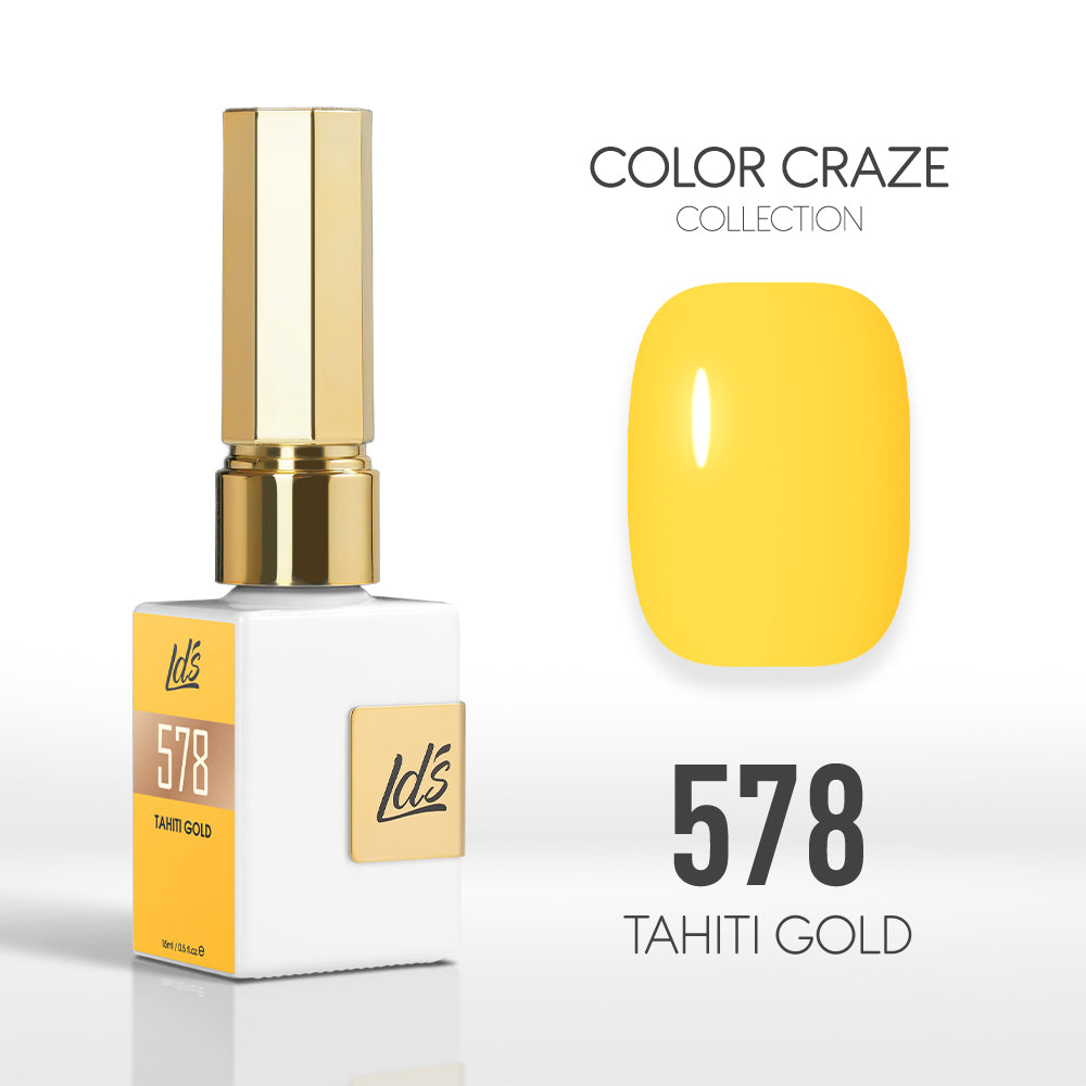 LDS Color Craze Collection - 578 Tahiti Gold - Gel Polish 0.5oz