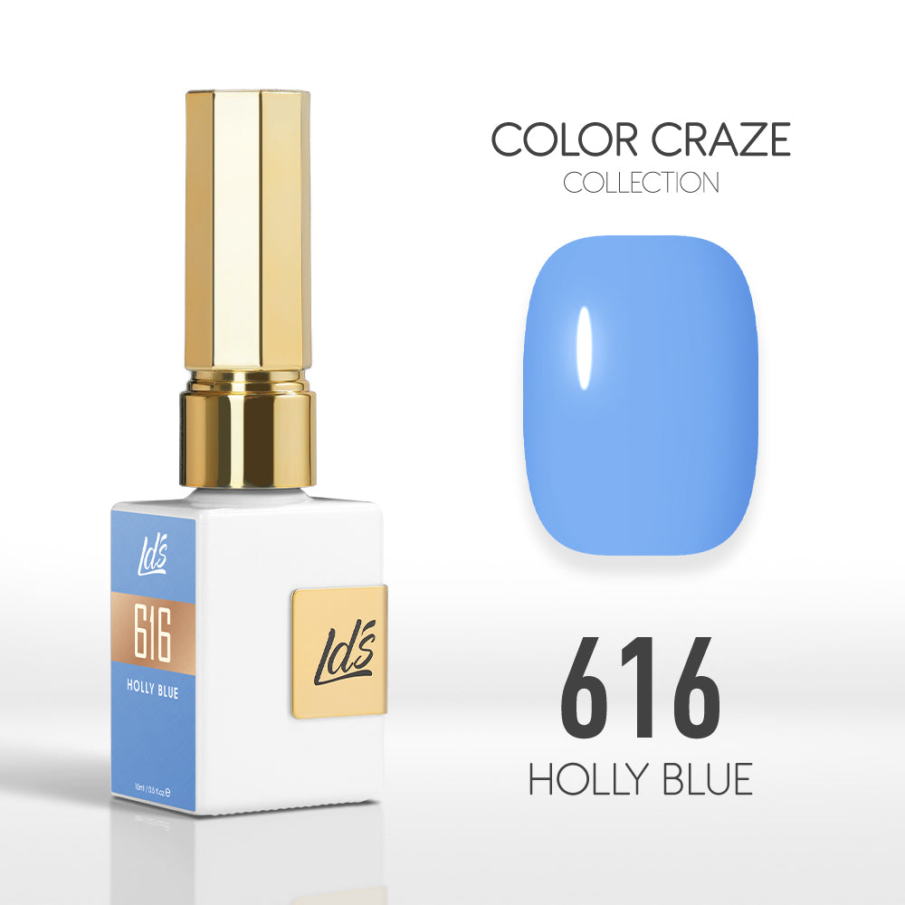 LDS Color Craze Collection - 616 Holly Blue - Gel Polish 0.5oz