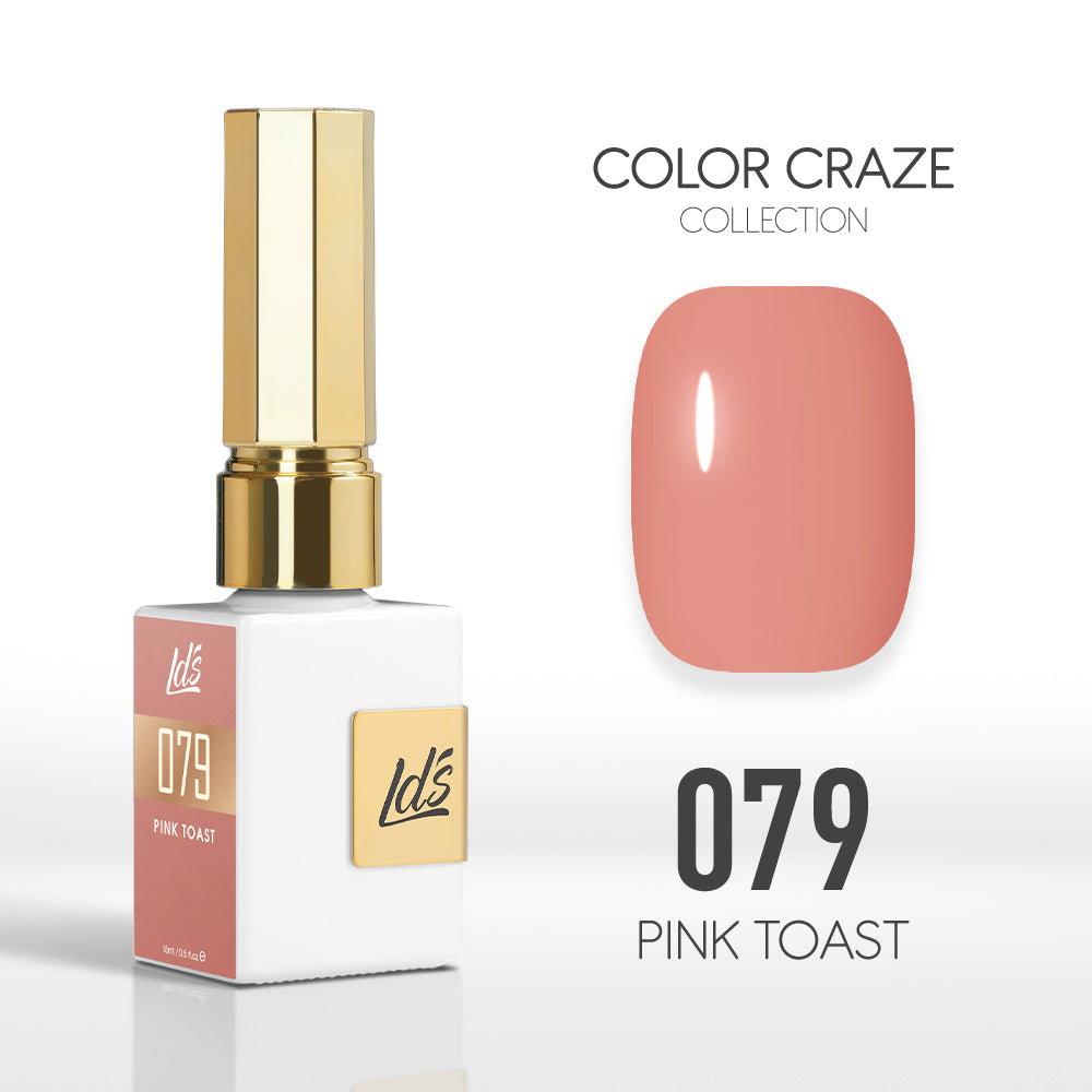 LDS Color Craze Collection - 079 Pink Toast - Gel Polish 0.5oz