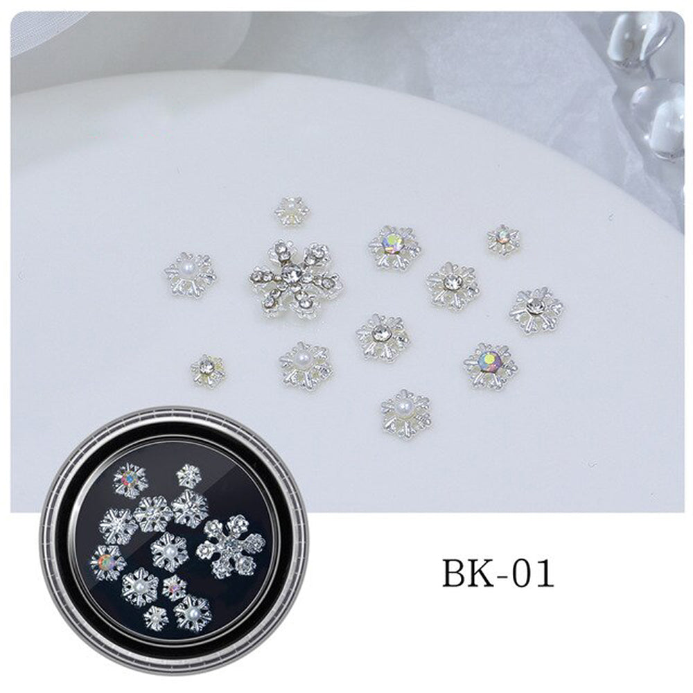 3 Styles Mixed Hollow Out Snowflakes Sequins
