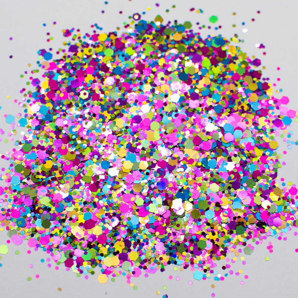 LDS Confetti Glitter Nail Art - CF01 - Cha Cha Cha - 0.5 oz