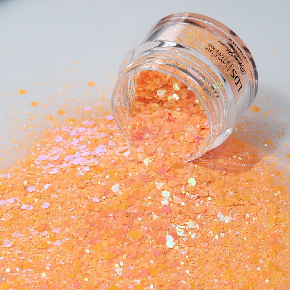 Coral Chunky Nail Glitter - Psychic Multi Glitz - Lecenté Nail Supplies