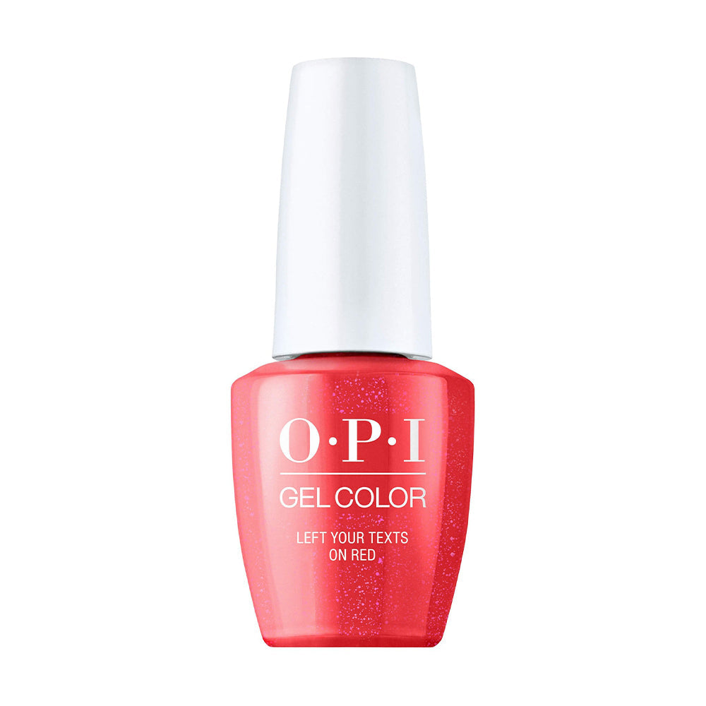 OPI Left Your Texts on Red Nail Lacquer