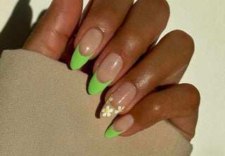 Green French Manicure Ideas