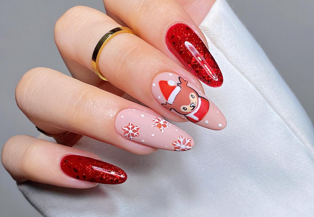 Red Christmas Nails