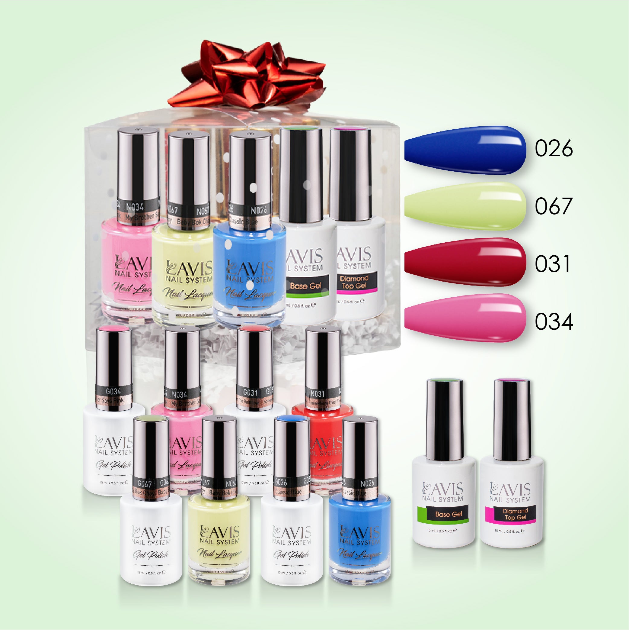 4 GEL & LACQUER + BASE TOP