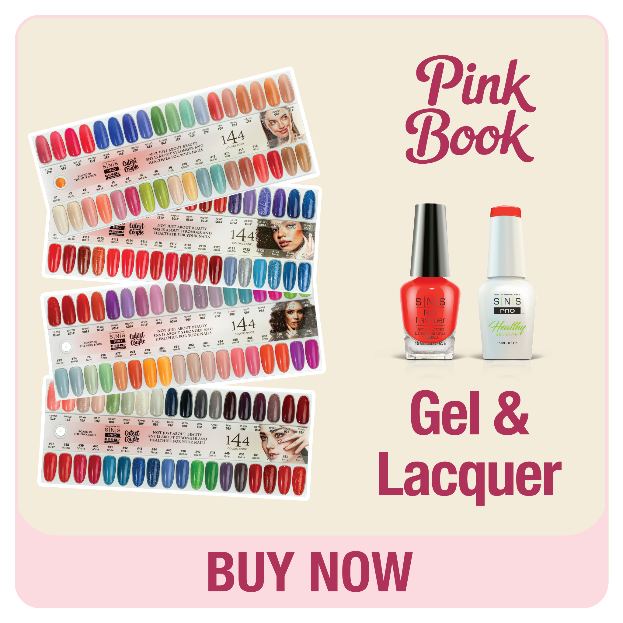 SNS Pro Gel & Lacquer - Pink Collection