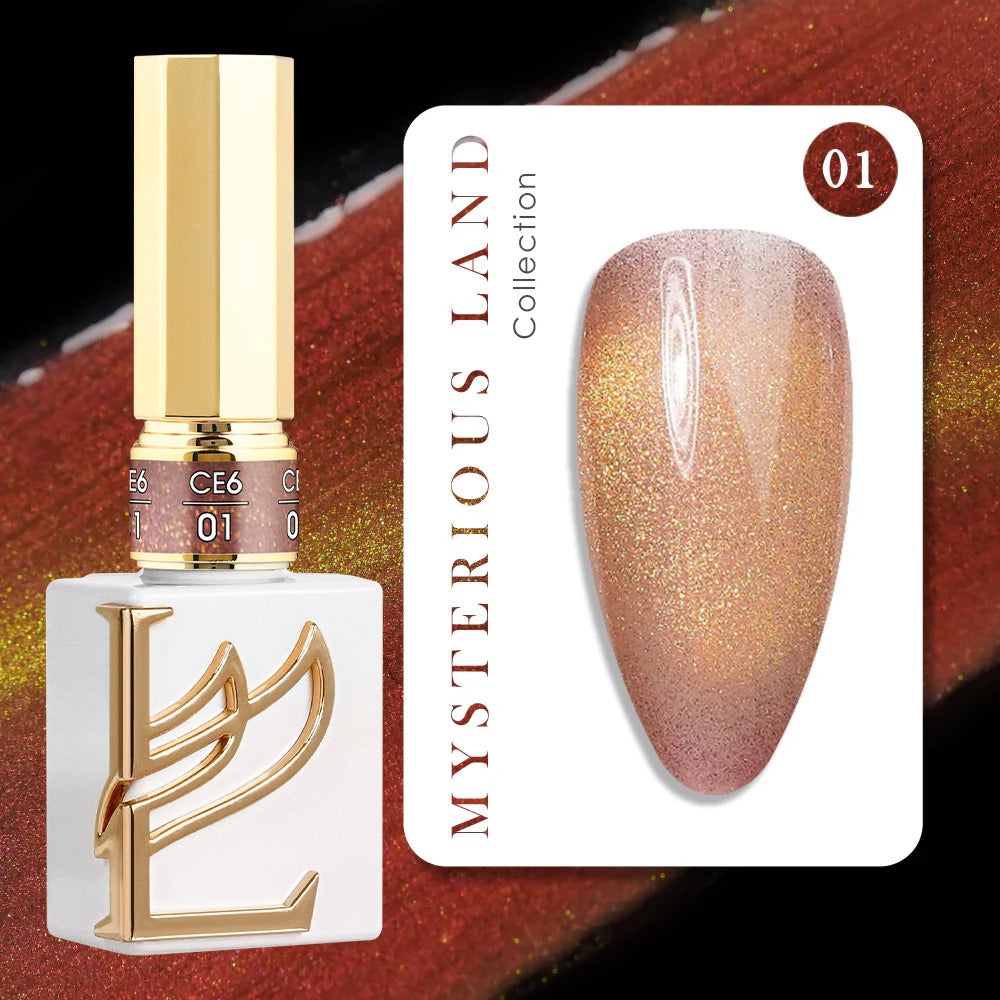 LAVIS Cat Eyes CE6 (Ver1) - 01 - Gel Polish 0.5 oz - Mysterious Land Collection