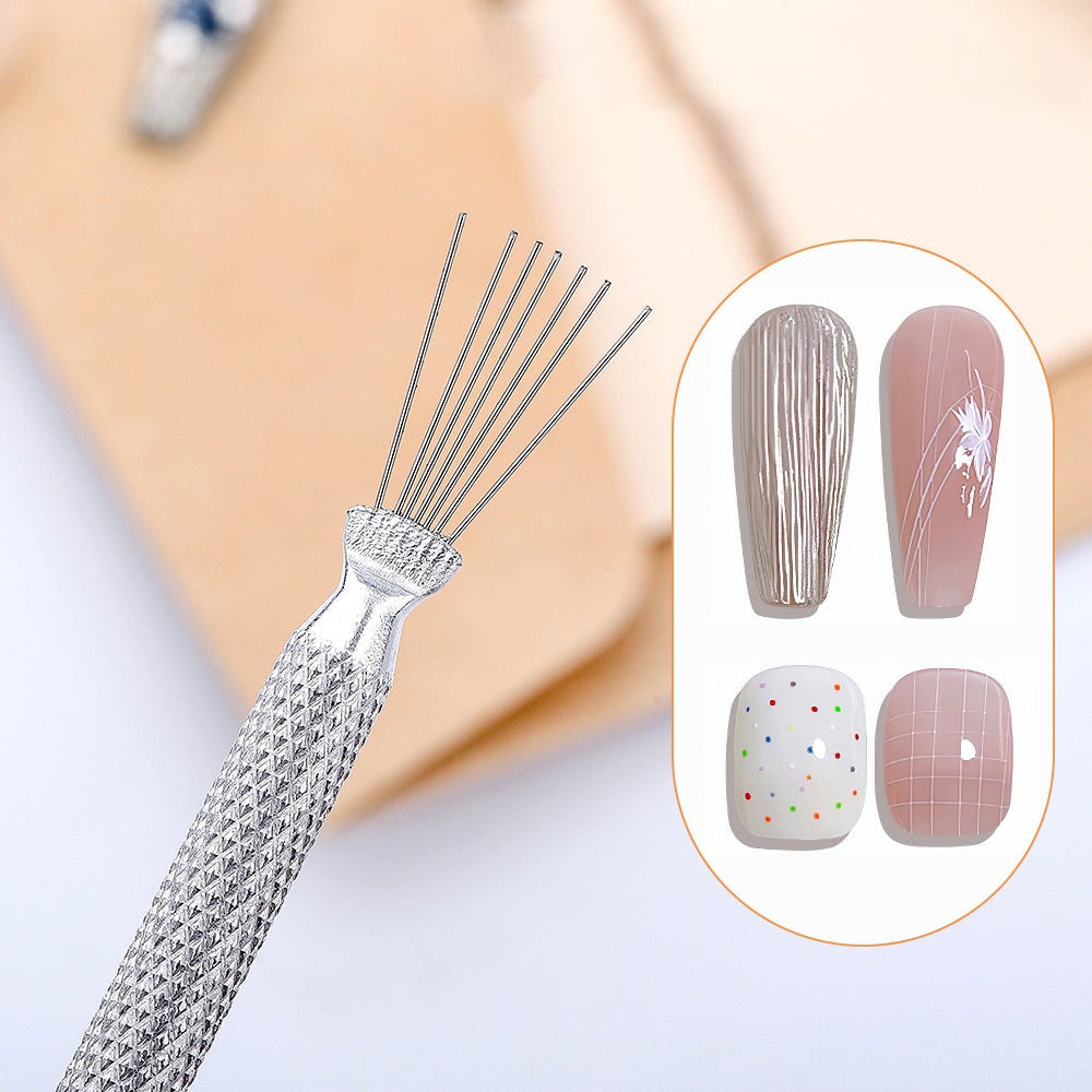 Multifunction 7 Needle Nail Art Wire Pen