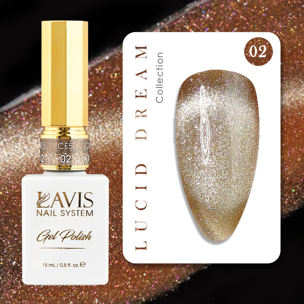 LAVIS Cat Eyes CE5 - 02(Ver1) - Gel Polish 0.5 oz - Lucid Dream Collection