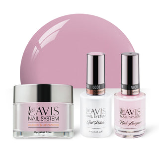 LAVIS 3 in 1 - 038 Summertime Rose - Acrylic & Dip Powder, Gel & Lacquer