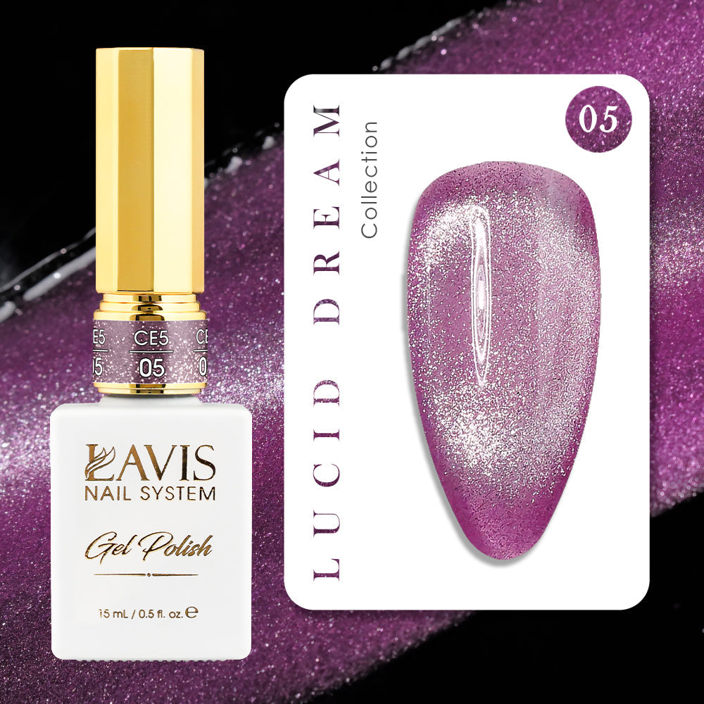 LAVIS Cat Eyes CE5 (Ver1) - Set 12 Gel Polish 0.5 oz - Lucid Dream Collection