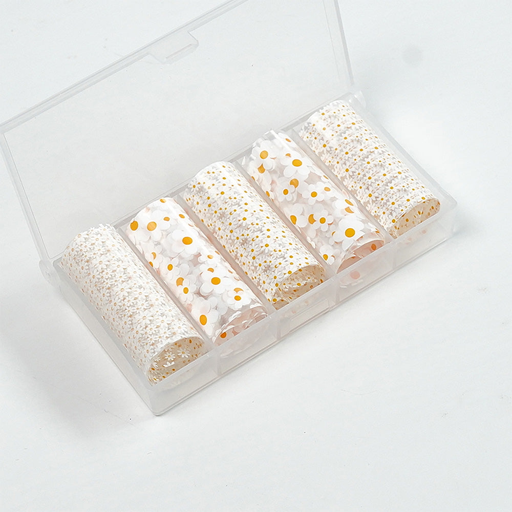 Nail Transfer Foil -Daisy Flowers - W9
