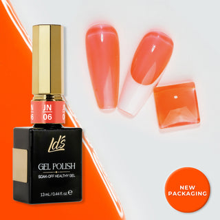 Jelly Gel Polish Colors - LDS 06 Apricot Appeal - Nude Collection