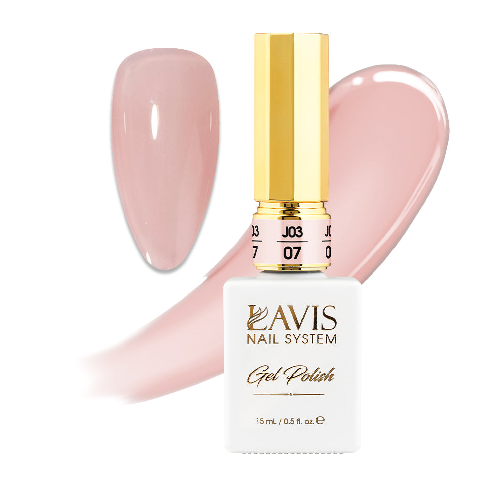 LAVIS J03 - 07 - Gel Polish 0.5oz - Bare With Me Collection