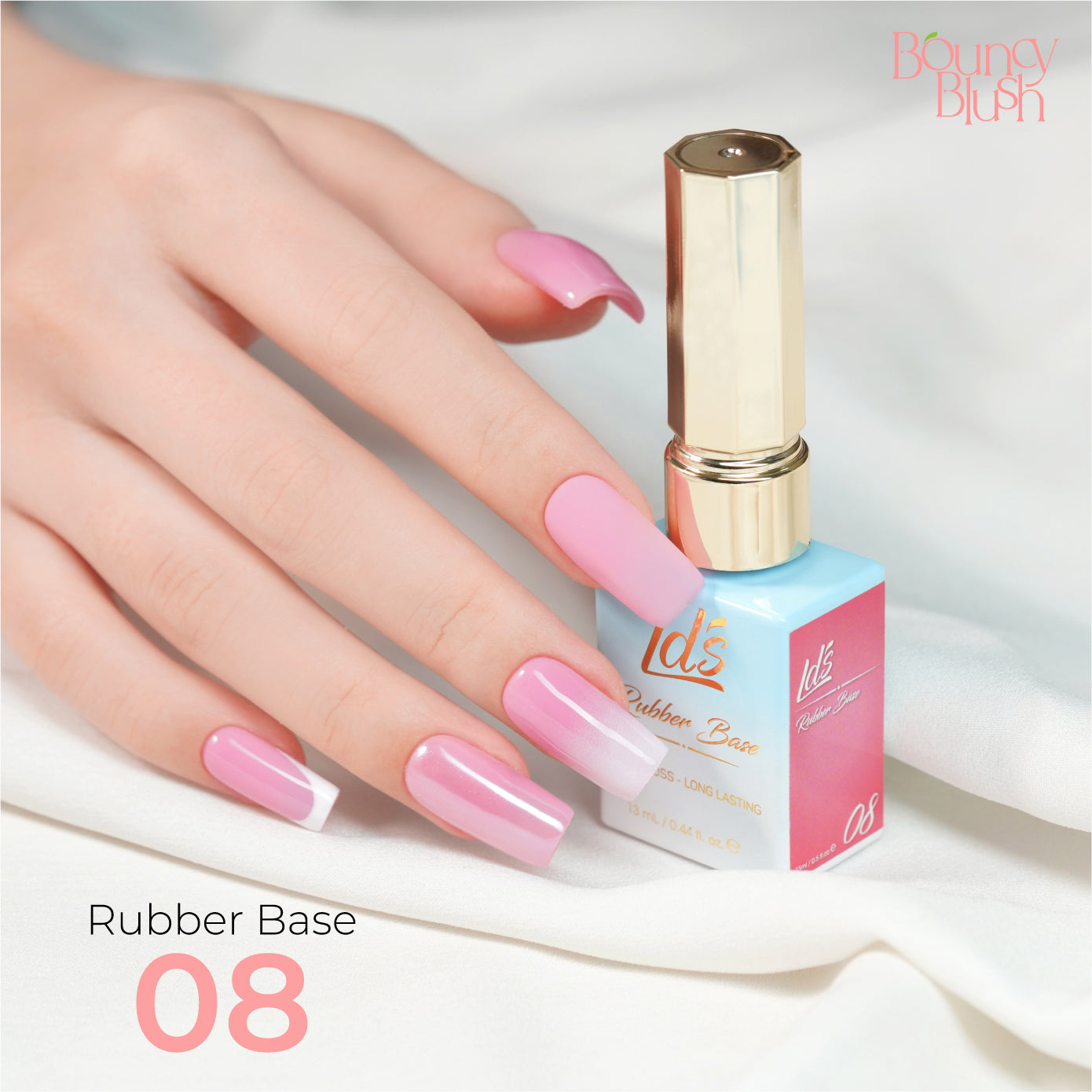 LDS  Bouncy Blush Rubber Base Gel Collection