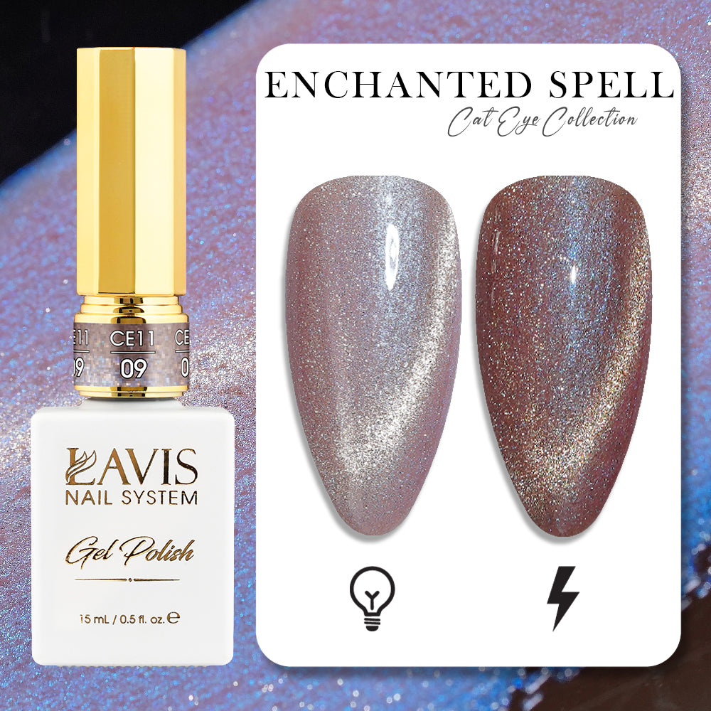 LAVIS Cat Eyes CE11 - 09 - Gel Polish 0.5 oz - Enchanted Spell Collection