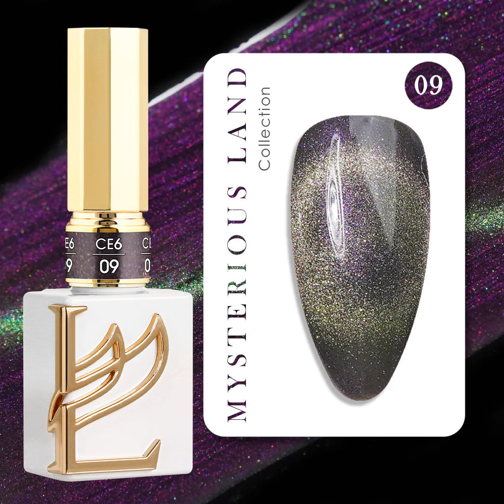 LAVIS Cat Eyes CE6 (Ver1) - 09 - Gel Polish 0.5 oz - Mysterious Land Collection