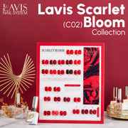 LAVIS C02 (Ver 2) - Set 24 Colors - Gel Polish 0.5 oz - Scarlet Bloom Collection