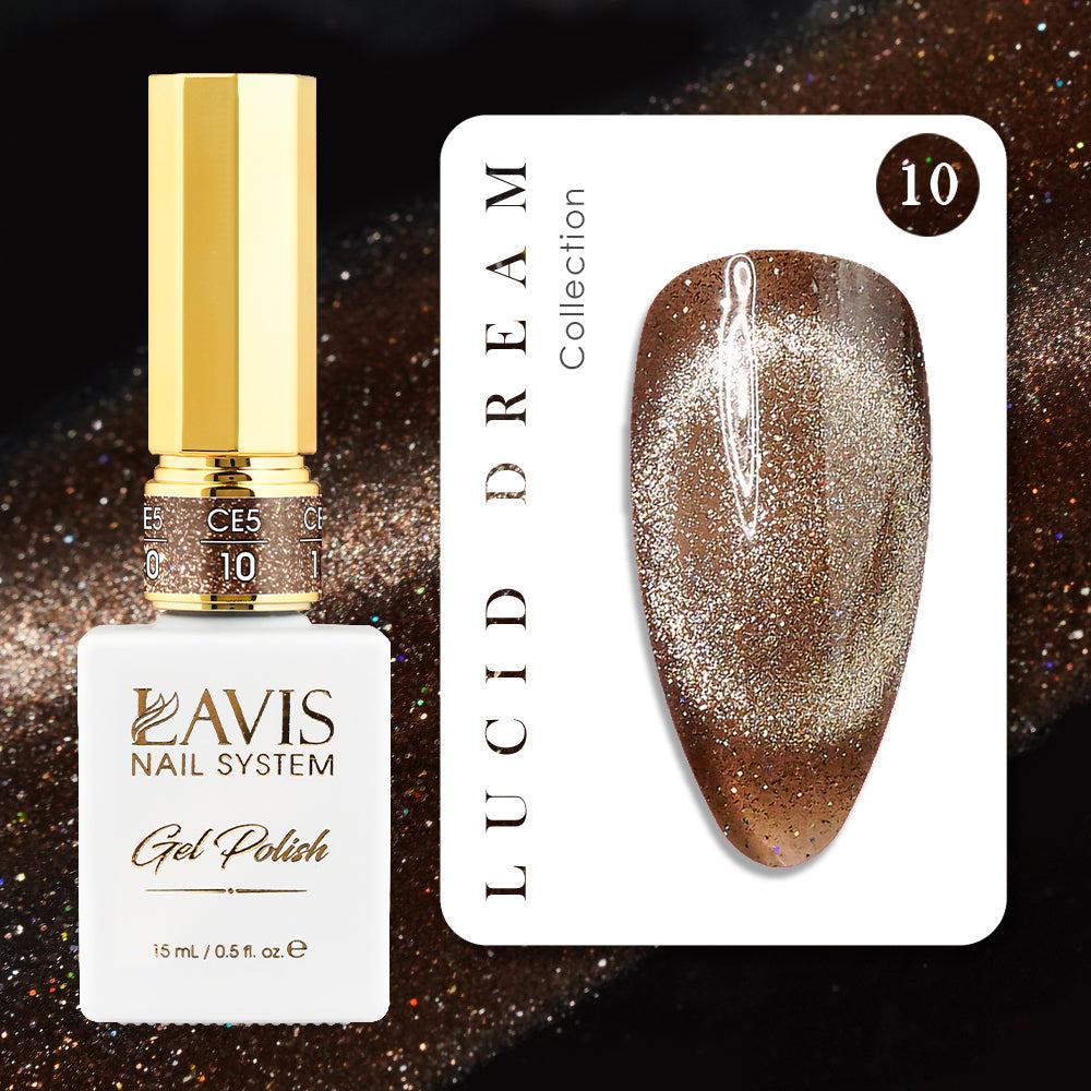 LAVIS Cat Eyes CE5 (Ver1) - Set 12 Gel Polish 0.5 oz - Lucid Dream Collection