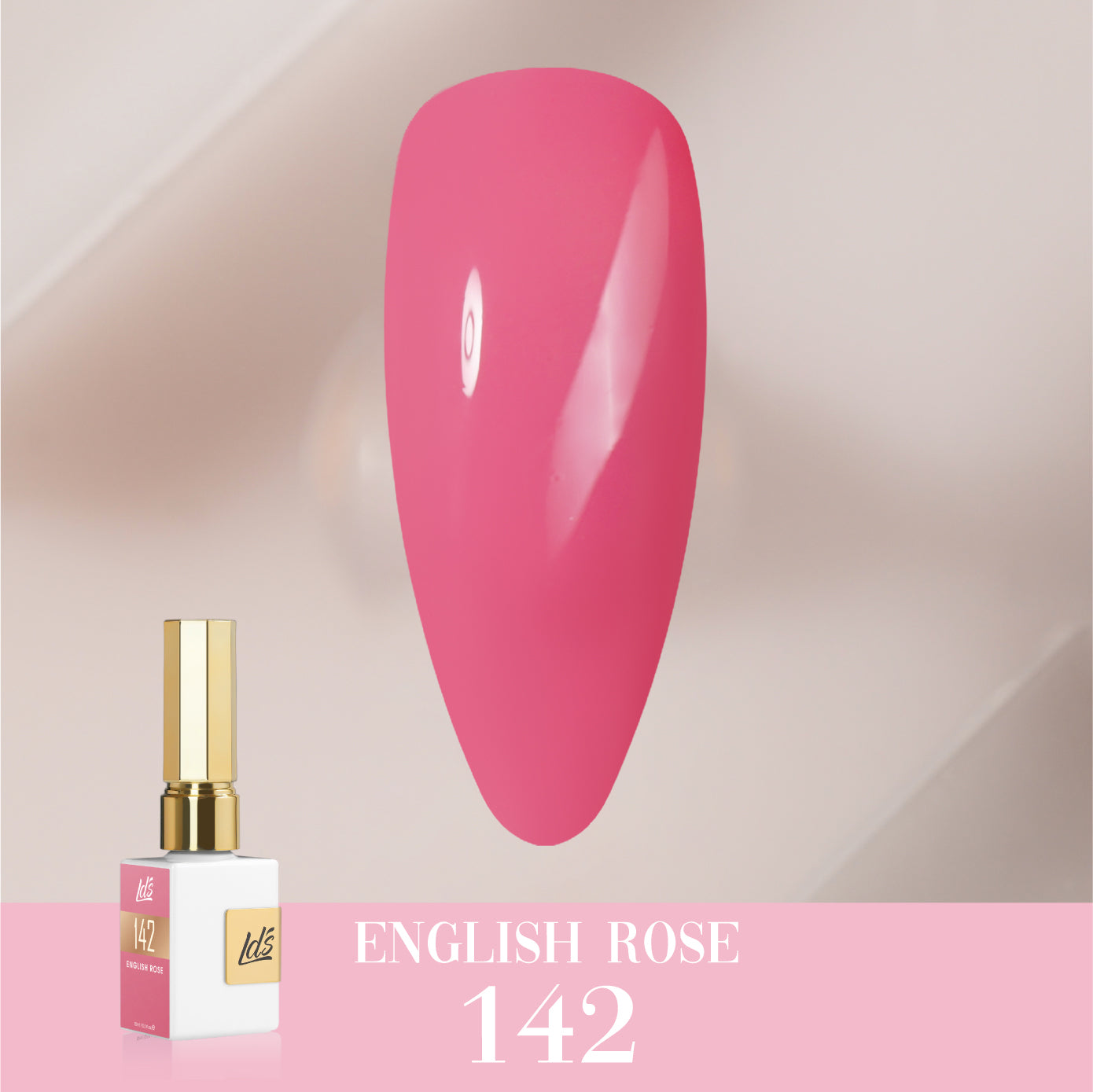 LDS Color Craze Collection - 142 English Rose - Gel Polish 0.5oz