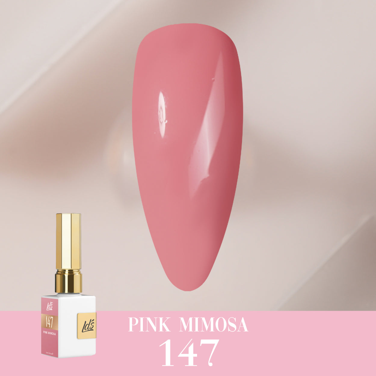 LDS Color Craze Collection - 147 Pink Mimosa - Gel Polish 0.5oz