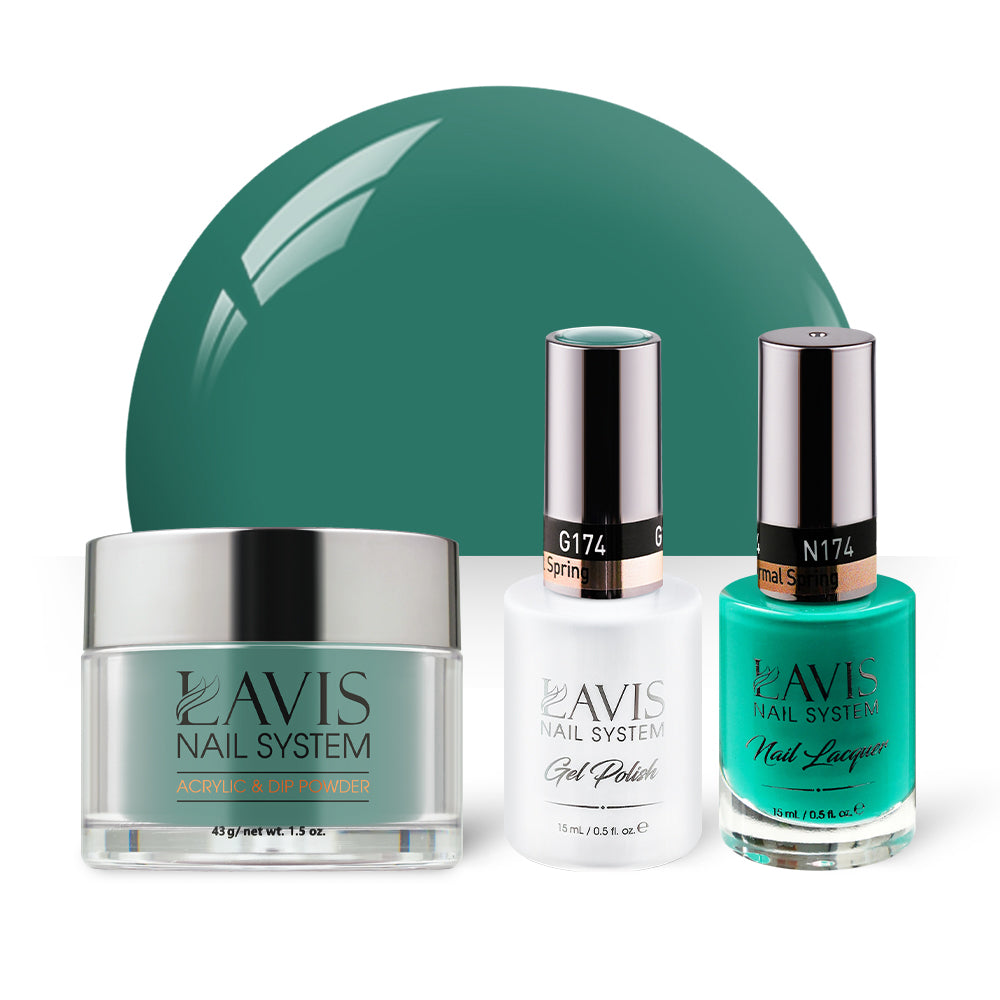 LAVIS 3 in 1 - 174 Thermal Spring - Acrylic & Dip Powder, Gel & Lacquer