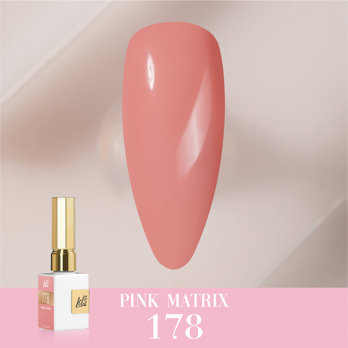 LDS Color Craze Collection - 178 Pink Matrix - Gel Polish 0.5oz