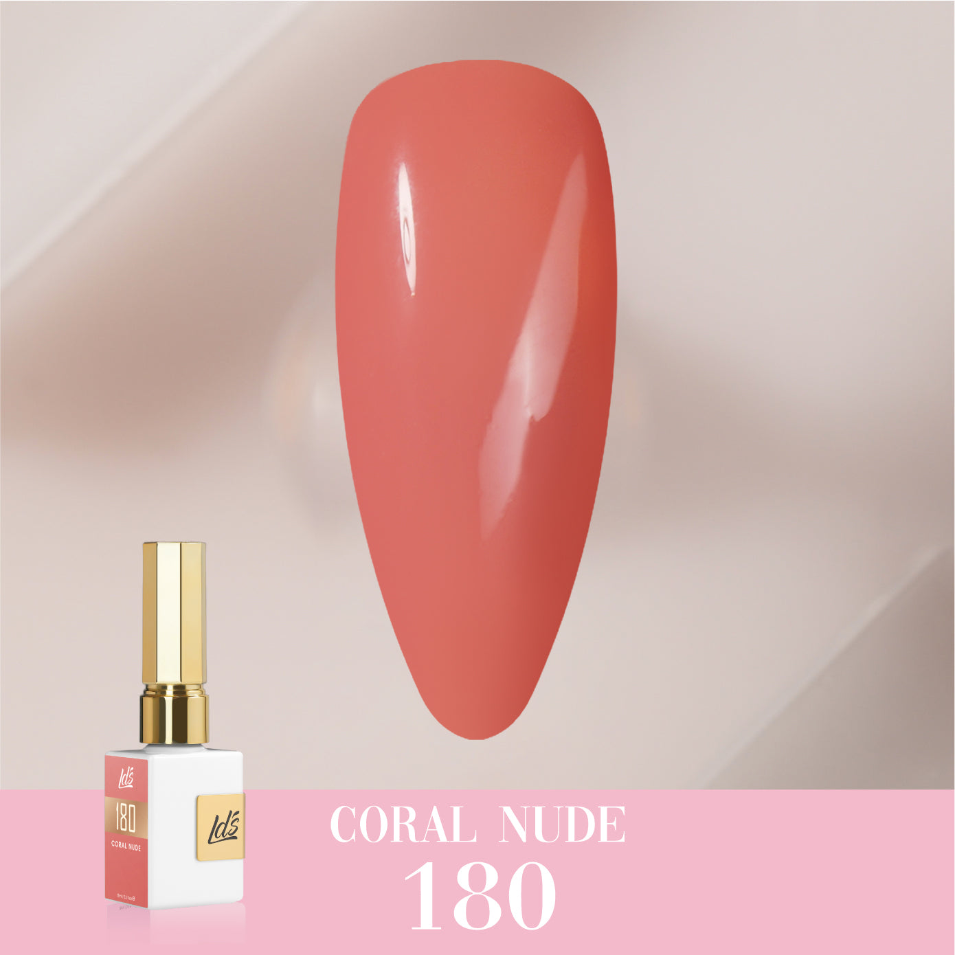 LDS Color Craze Collection - 180 Coral Nude - Gel Polish 0.5oz