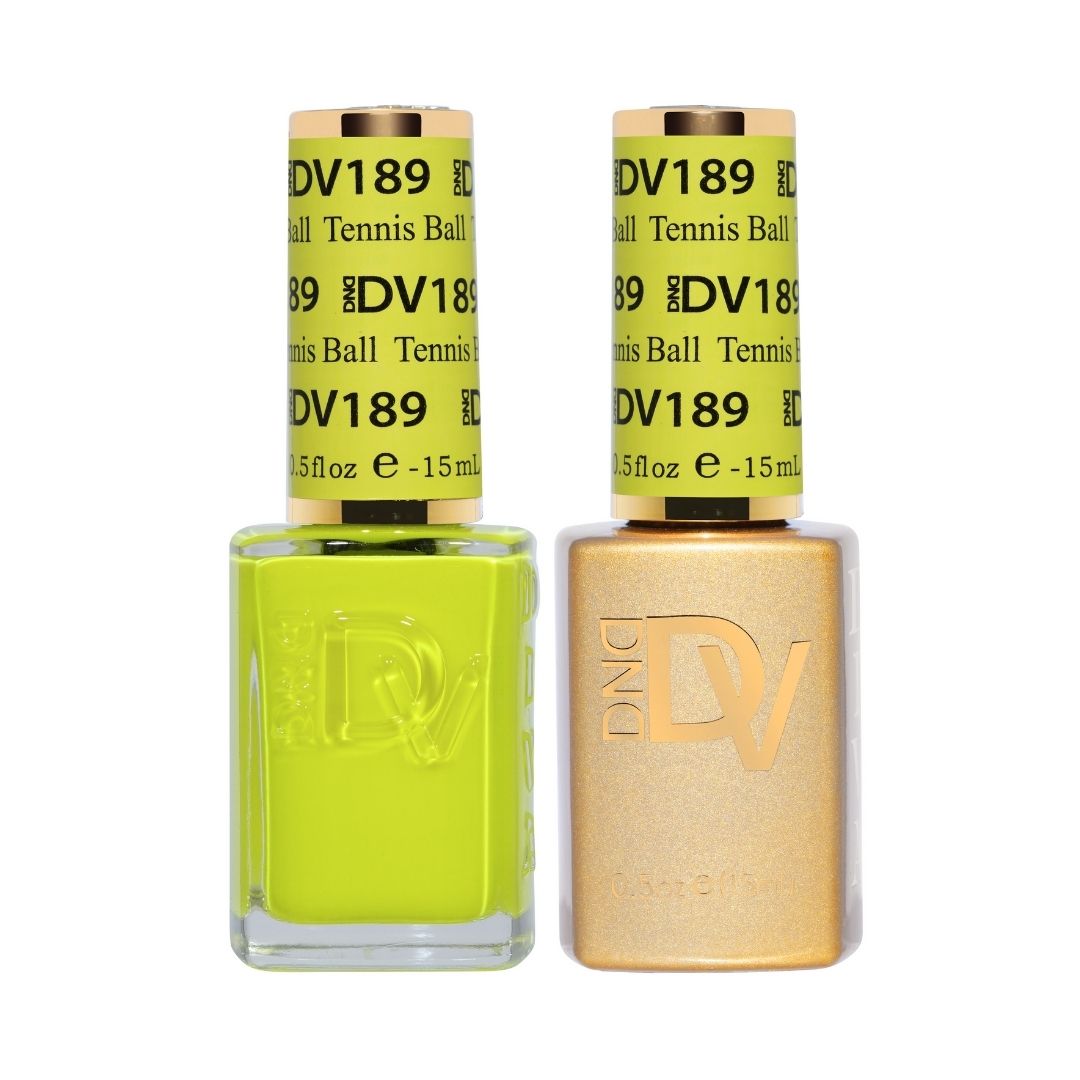 DND DV 189 Tennis Ball - DND Diva Gel Polish & Matching Nail Lacquer Duo Set