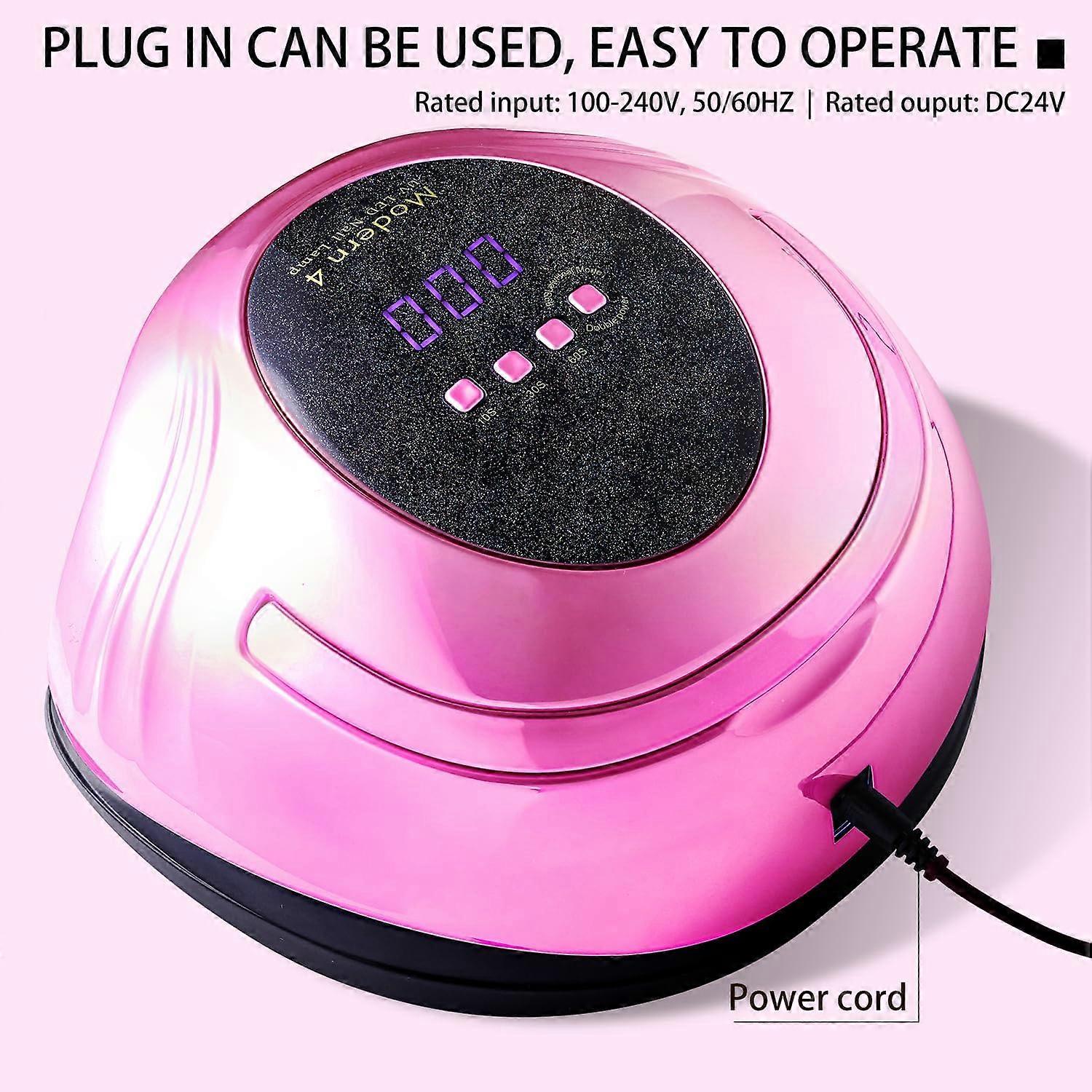 LED/UV Nail Lamps 108W 5X Plus - Pink